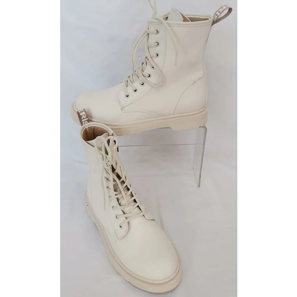 Su Perisi Bej Bağcıklı Fermuarlı Postal Bot Ckr00358