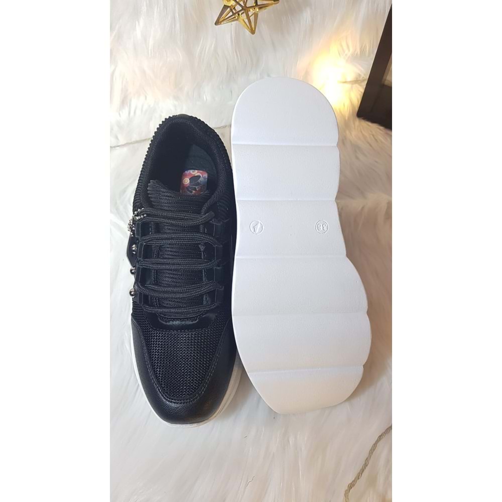 Flet Kadın Kalın Taban Sneaker Ortapedik Ayakkabı Ckr00584