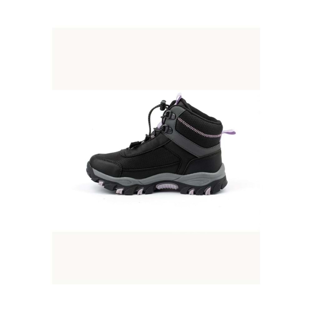 Cool Siyah Mor Bot Ckr0304 - Siyah - Mor - 35