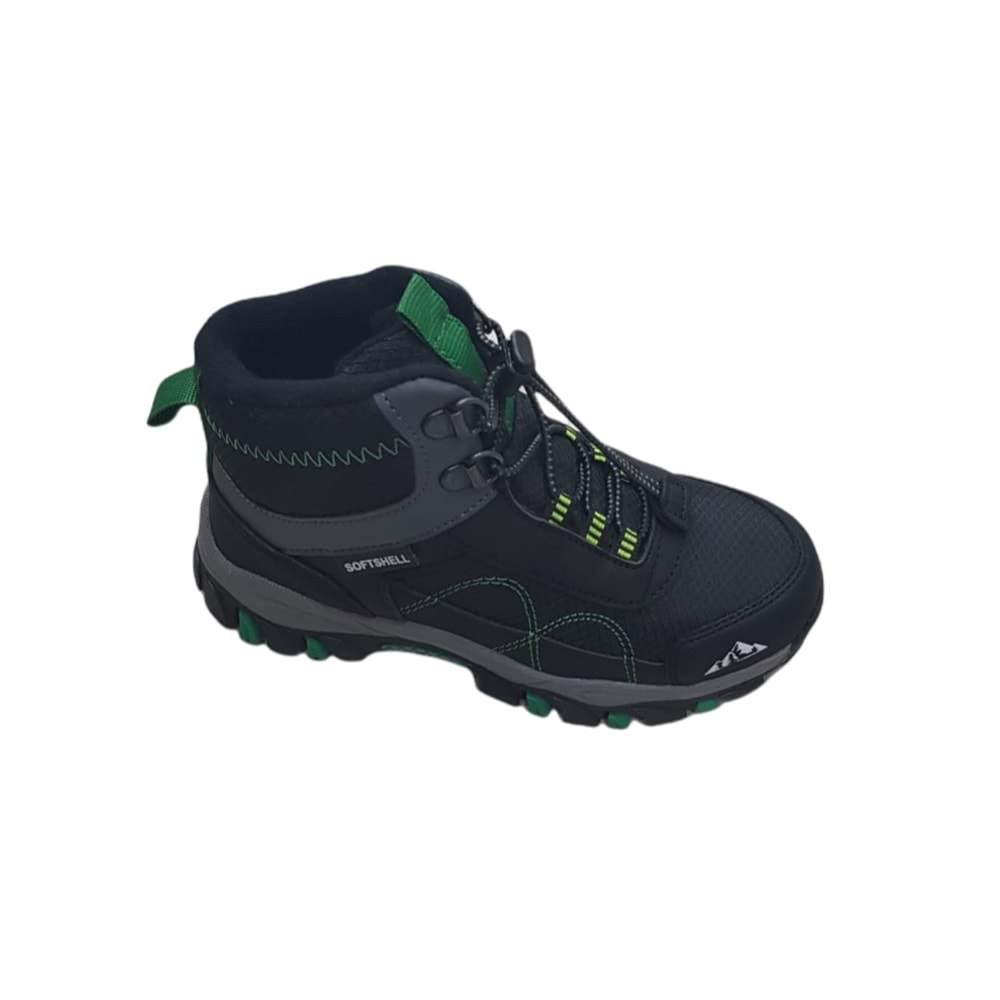 Cool Siyah Mor Bot Ckr0304 - Siyah - Yeşil - 32