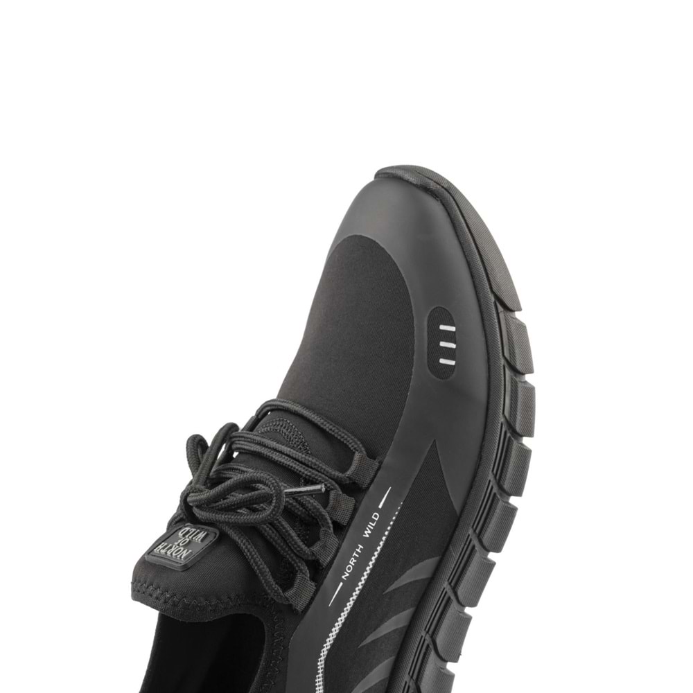 North Of Wild Seen Siyah Likralı Bağcık Görünümlü Spor Ckr00249 - 43