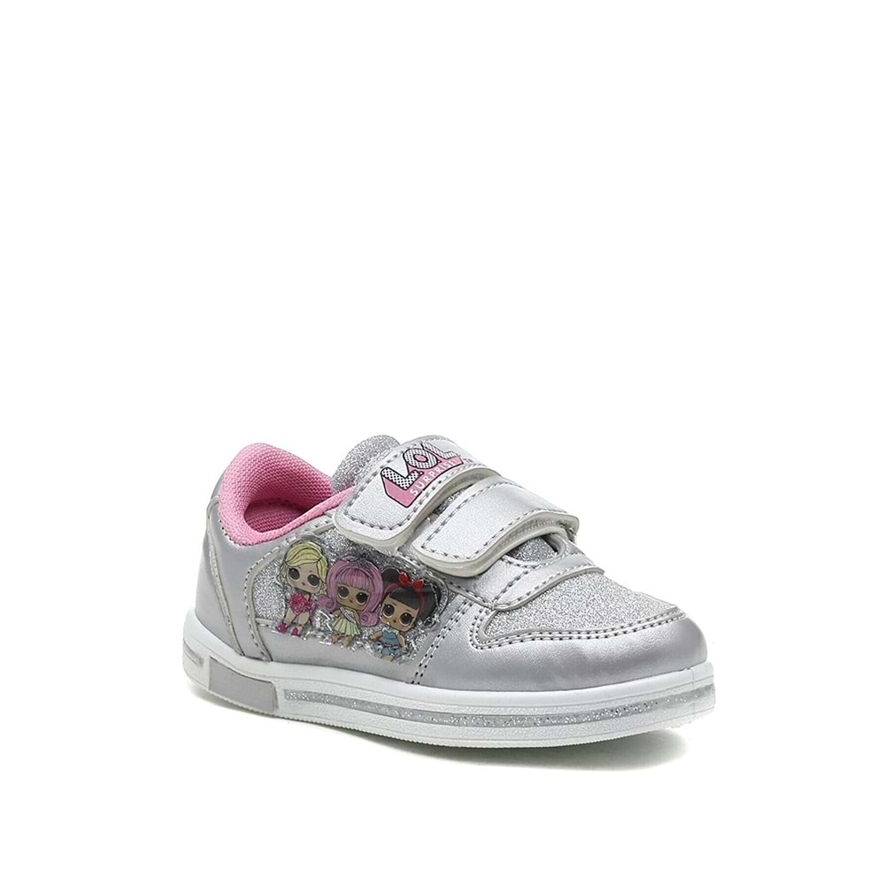 Lol Bely Gümüş Işıltılı Çocuk Spor Ayakkabı Ckr00293 - 30