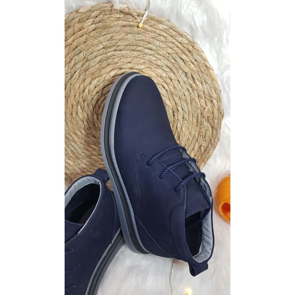 Luis Figo Hakiki Nubuk Deri Klasik Spor Erkek Bot Ckr00362 - 42