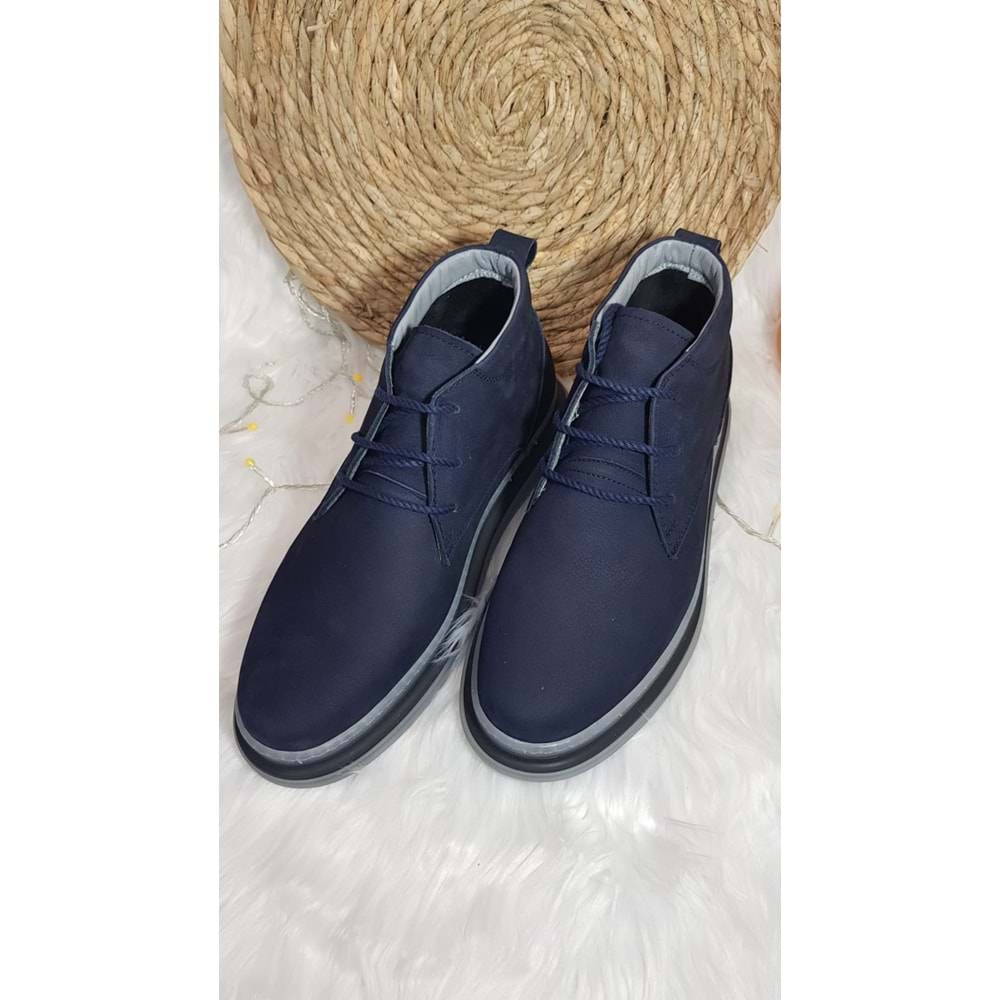 Luis Figo Hakiki Nubuk Deri Klasik Spor Erkek Bot Ckr00362 - 42