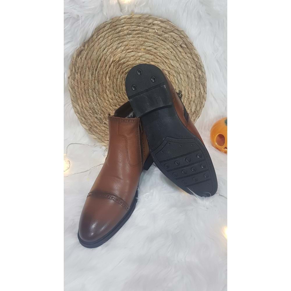 Nevzat Öge Klasik Erkek Hakiki Deri İçi Yünlü Bot Ckr00366 - 43