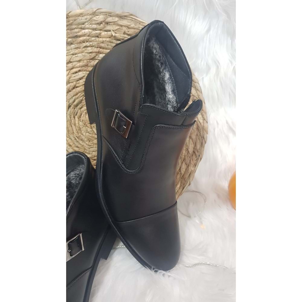 Nevzat Öge Erkek Hakiki Deri Klasik Bot İçi Yünlü Ckr00367 - 40