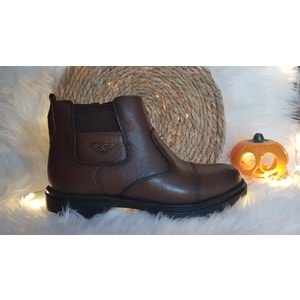 Luis Figo Hakiki Deri Fermuarlı Acı Kahve Bot Ckr00435 - 42