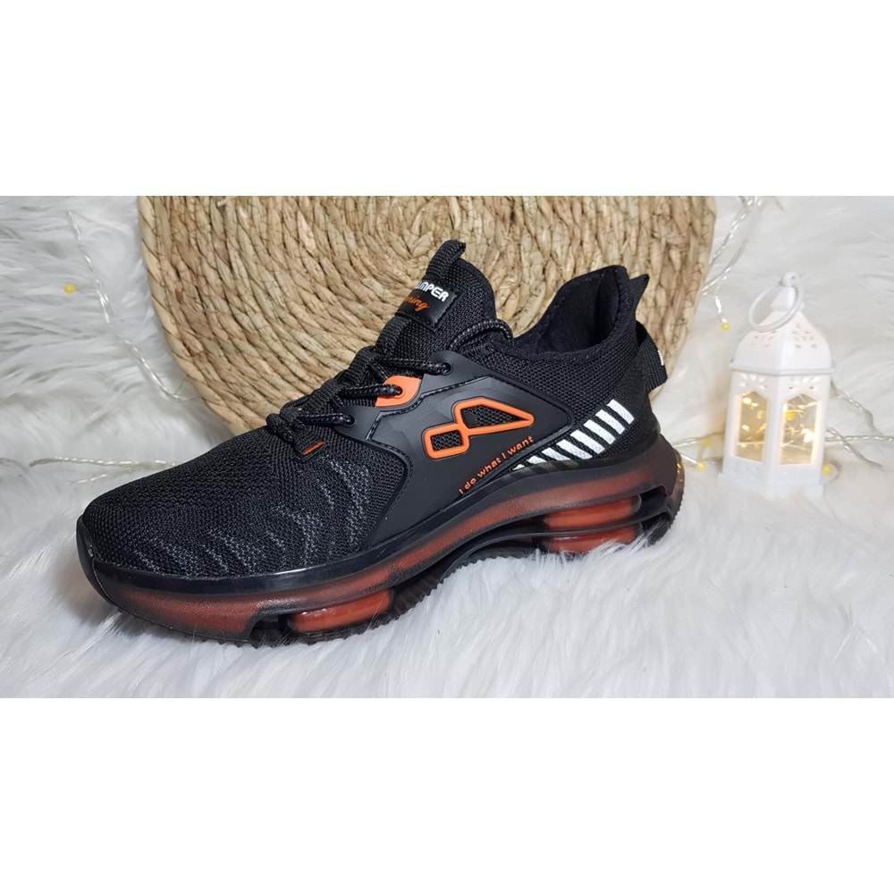 Marco Jamper Triko Kalın Rahat Şeffaf Jel Balonlu Ortapedik Air Taban Erkek Sneakers Spor Ayakkabı Ckr00484 - 44