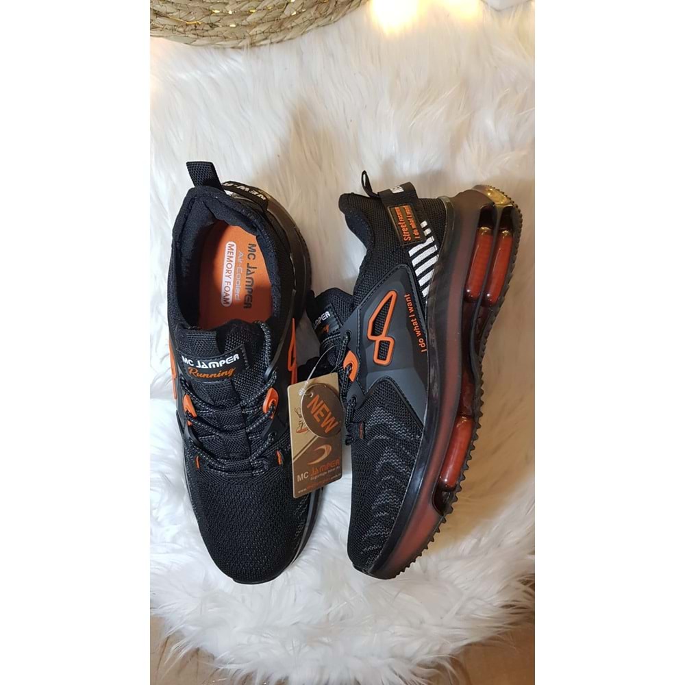 Marco Jamper Triko Kalın Rahat Şeffaf Jel Balonlu Ortapedik Air Taban Erkek Sneakers Spor Ayakkabı Ckr00484 - 44