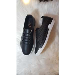 Sedef Hakiki Deri Ortopedik Likra Bağcıklı Kadın Ayakkabı Ckr00500 - 36