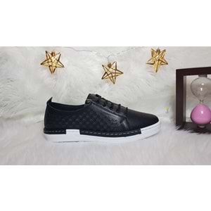 Sedef Hakiki Deri Ortopedik Likra Bağcıklı Kadın Ayakkabı Ckr00500 - 39