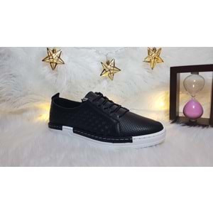 Sedef Hakiki Deri Ortopedik Likra Bağcıklı Kadın Ayakkabı Ckr00500 - 39