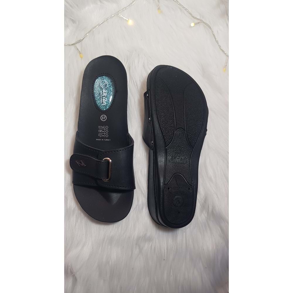 Aryan 787 Kalın Taban Jel Topuk Kadın Terlik ckr00602 - 39