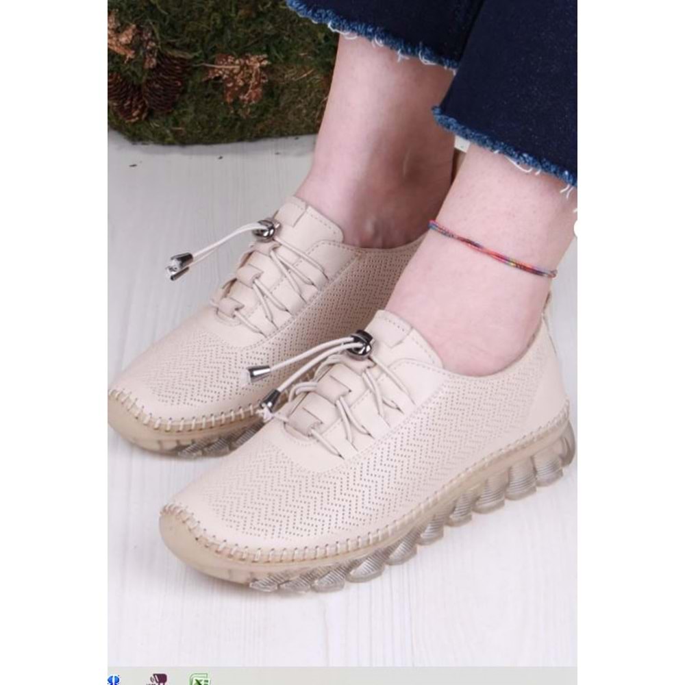 Mariotto Hakiki Deri Günlük Kadın Casual Ayakkabı Ckr01062