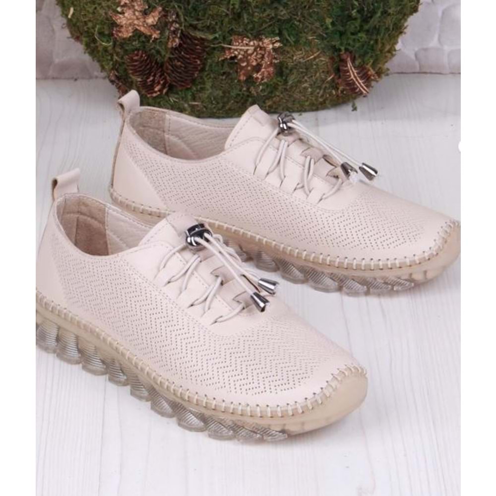 Mariotto Hakiki Deri Günlük Kadın Casual Ayakkabı Ckr01062